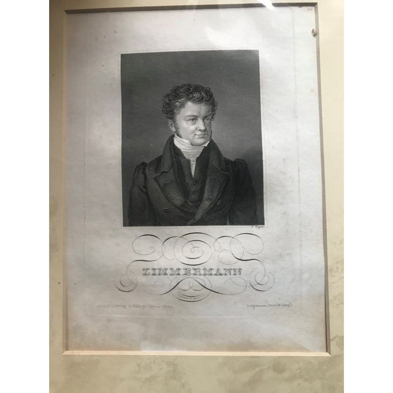 Zimmermann - Stahlstich, 1850