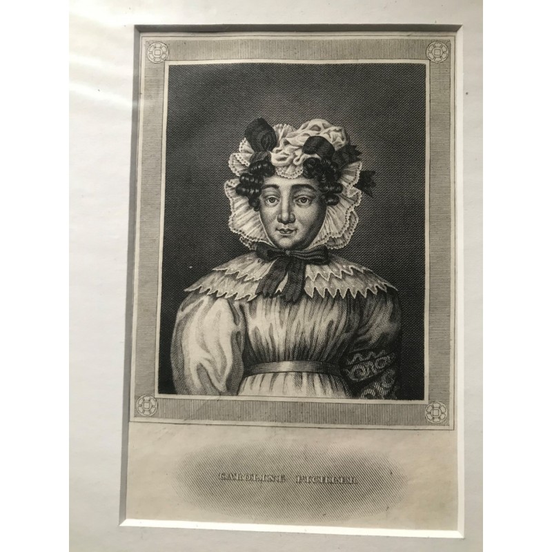 Caroline Pichler - Stahlstich, 1850