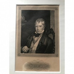 Walter Scott - Stahlstich, 1850