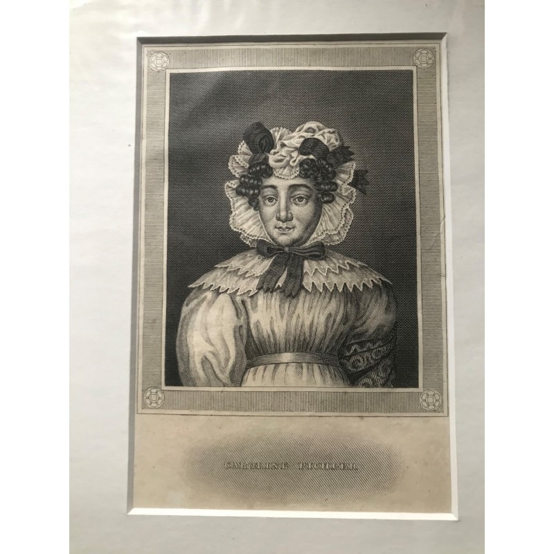 Caroline Pichler - Stahlstich, 1850