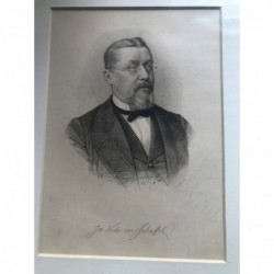Jos. Victor von Scheffel - Stahlstich, 1850