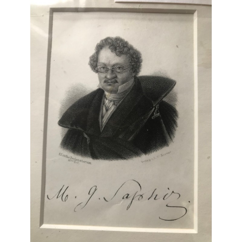 M. G. Saphir - Punktierstich, 1850