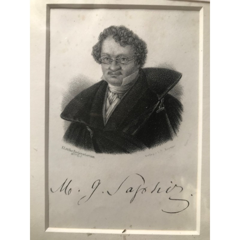 M. G. Saphir - Punktierstich, 1850