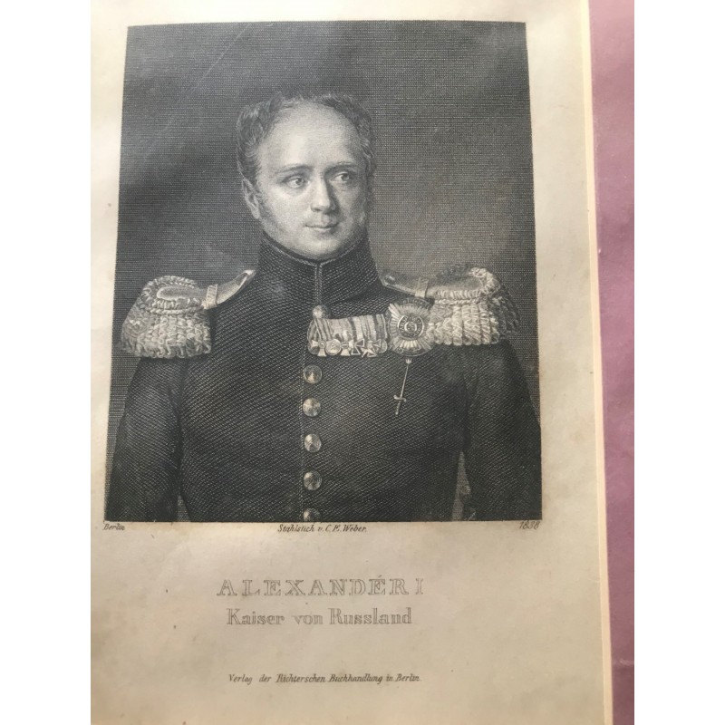 Alexander I., Kaiser von Russland - Stahlstich, 1838