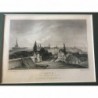 Bonn: Aussicht vom Hotel Royale - Stahlstich, 1847