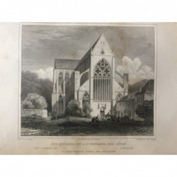 Altenberg, Gesamtansicht: Die Kirche zu Altenberg bei Cöln - Stahlstich, 1847