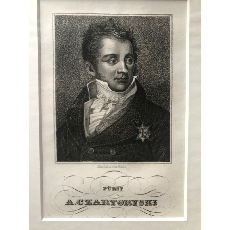 Fürst A. Czartoryski - Stahlstich, 1850