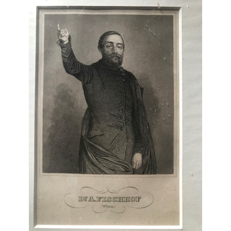 Dr. A. Fischhof (Wien) - Stahlstich, 1860