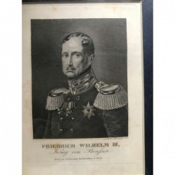 Friedrich Wilhelm III., König von Preußen - Stahlstich, 1835
