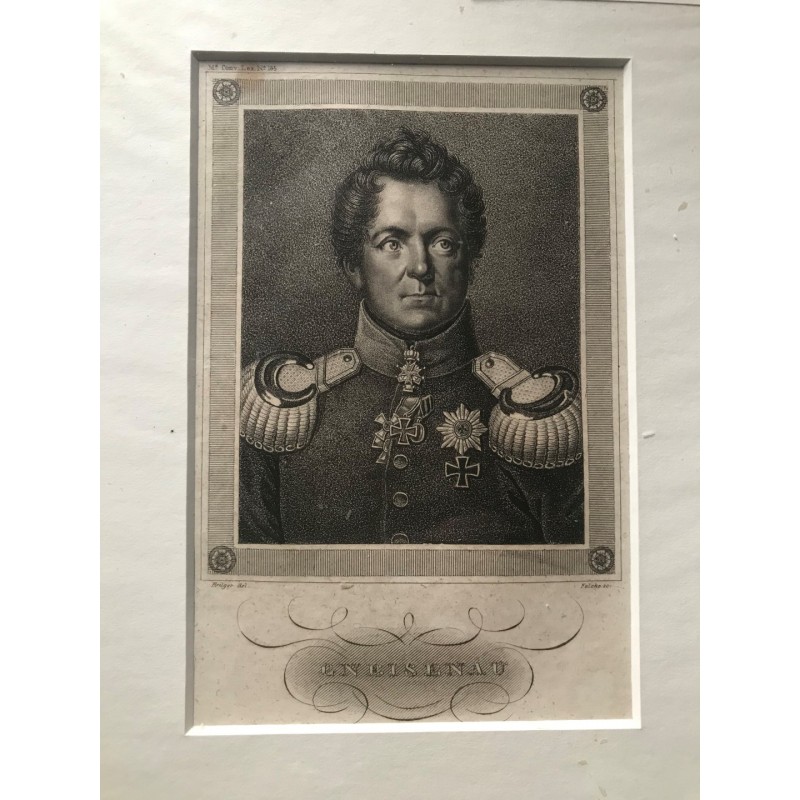 Gneisenau - Punktierstich, 1850