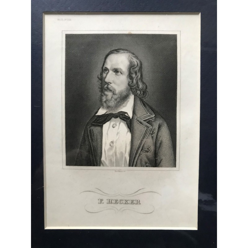F. Hecker - Stahlstich, 1850