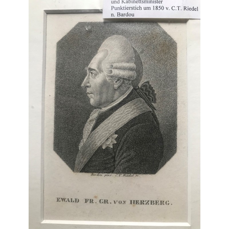 Ewald Fr. Gr. von Herzberg - Punktierstich, 1850