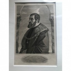 Kaiser Karl V. - Stahlstich, 1850
