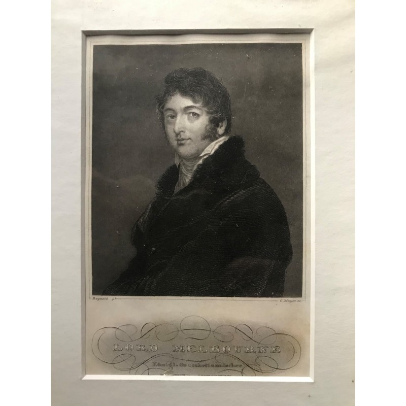 Lord Melbourne, Königl. Grossbritannischer Premier- Minister - Stahlstich, 1850